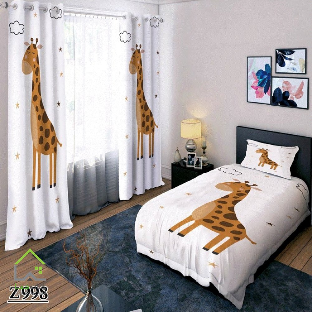 ست روتختی وپرده زرافه